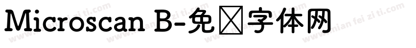 Microscan B字体转换